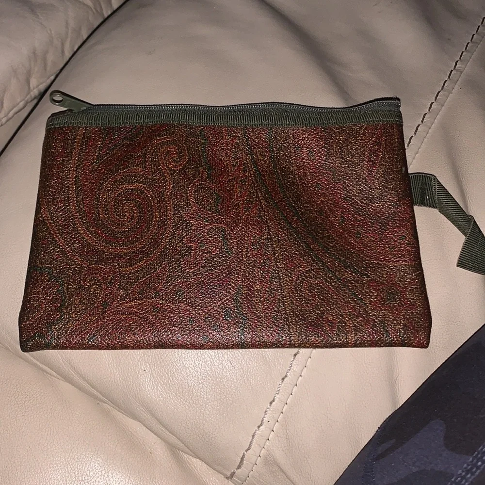 Authentic Etro Clutch Bag Bondeaux PVC Vintage On Sale‎